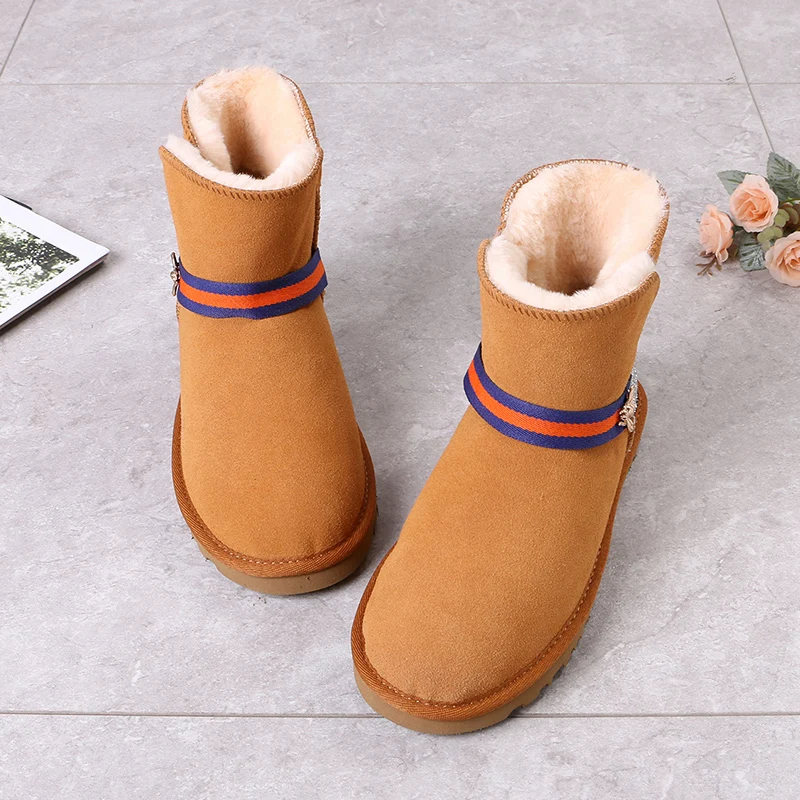 

Nice winter furry snow boots faux fur boots for women, As picture