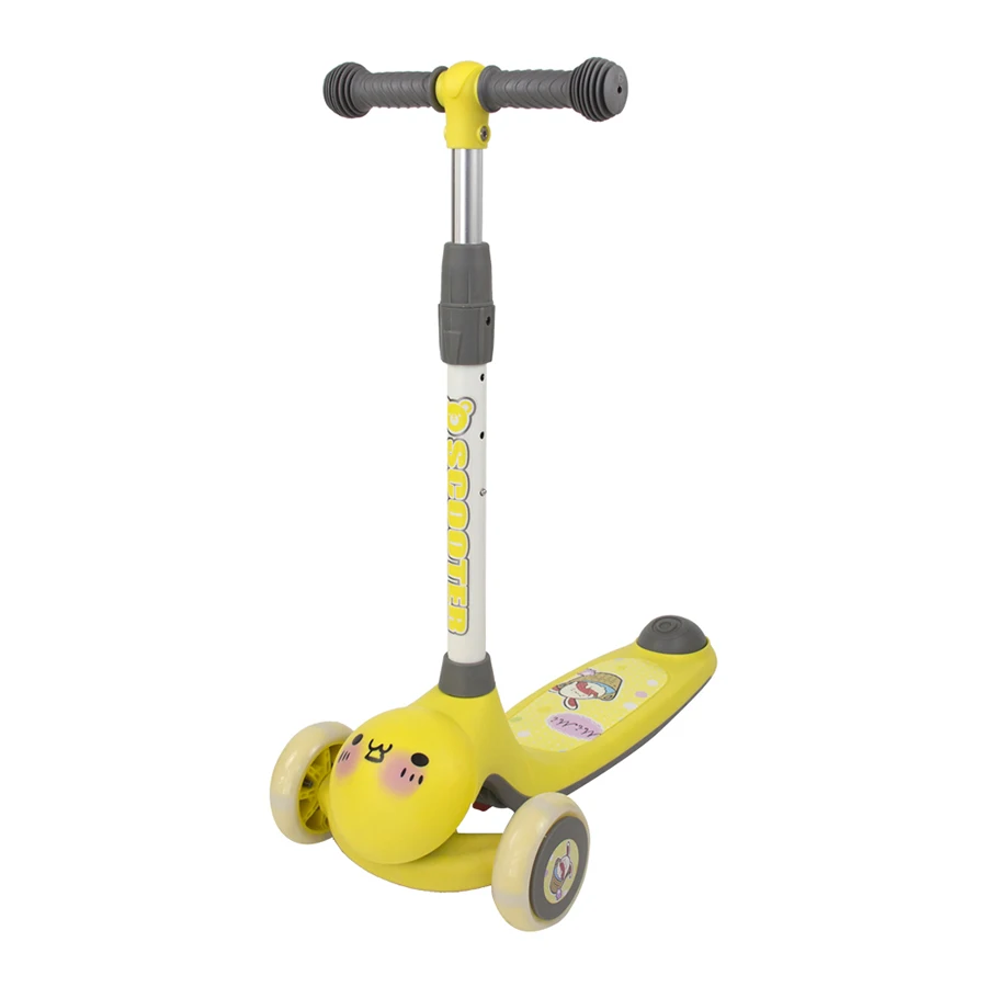 

foldable portable 3 wheels kids kick scooter with light and music for children