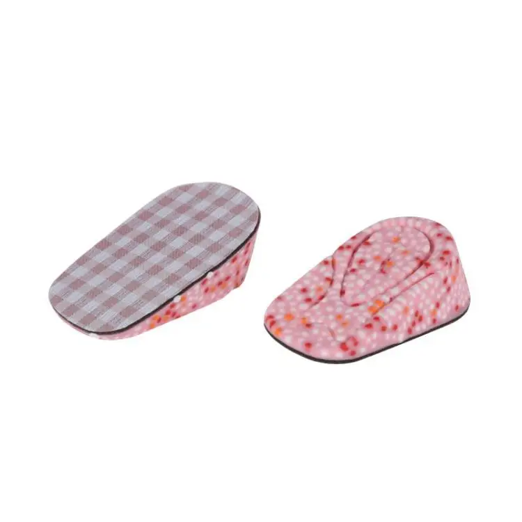 

Popcorn heightening insole Stylish women shoe height increasing insole reusable heel lift-up cushion, Pink/gray/blue