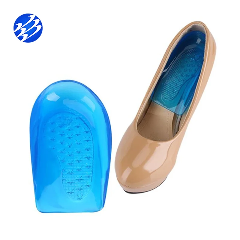 

Silicone Gel Foot Orthotic Arch Support Shoes Insert Pads Heel Cups For O/X Leg Correction, Blue