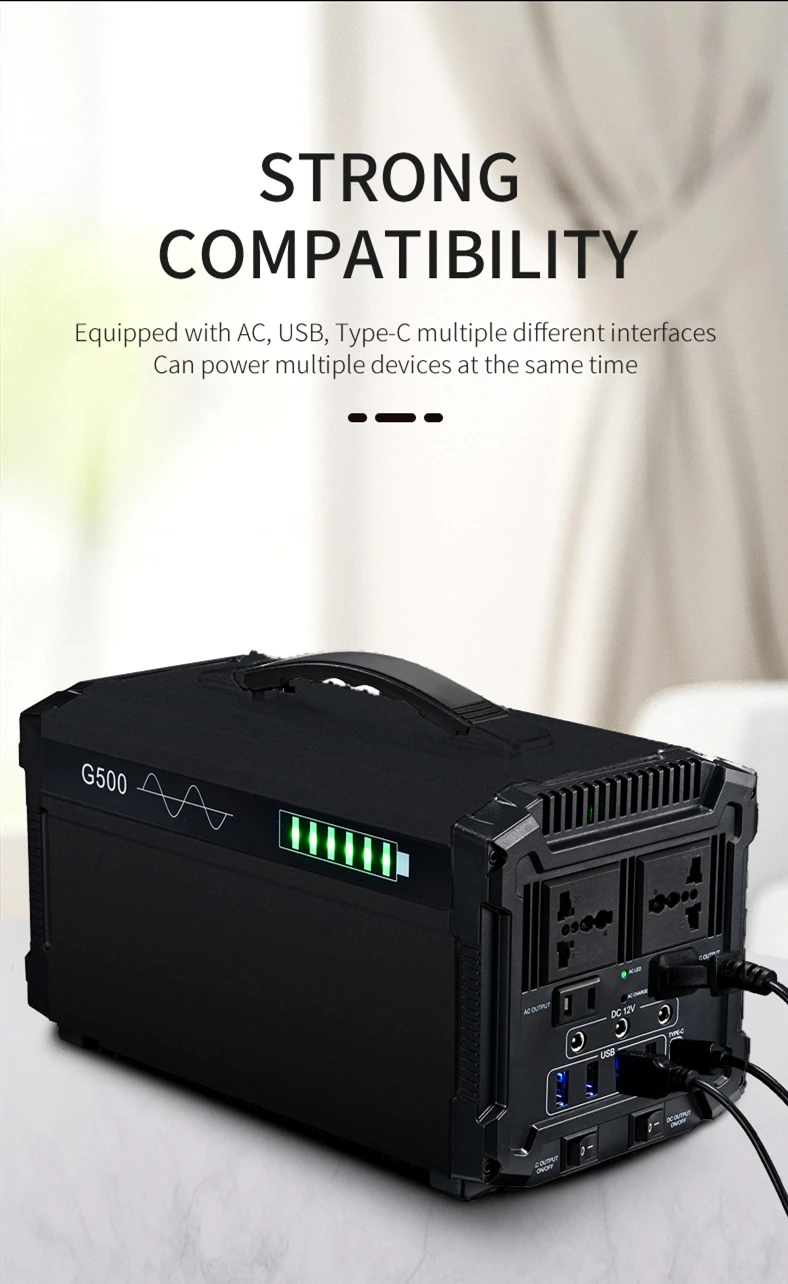 G500 2020 Newest Version 500w Power Station Ups Backup Power Bank