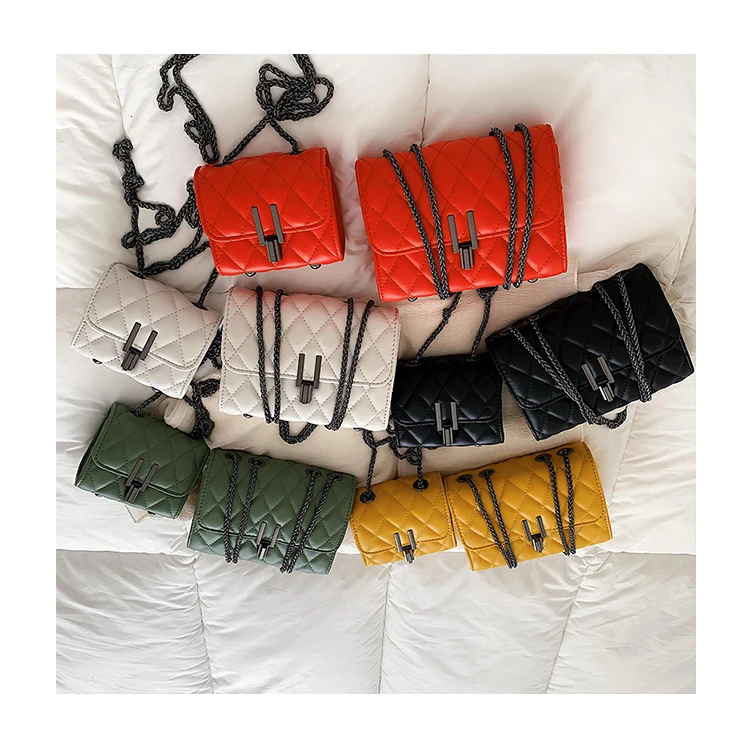 

wholesale fashion women's genuine leather chain small shoulder crossbody bag