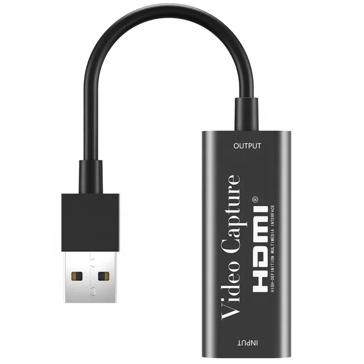 
USB 2.0 audio Video Capture HD 1080 60Hz for mobile phone/tablet/video camera cast screen and audio to your PC and record by PC 