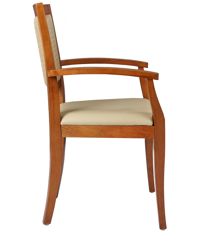 Modern Appearance Chinese Charactersvinyl Seat Solid Beech Armrest