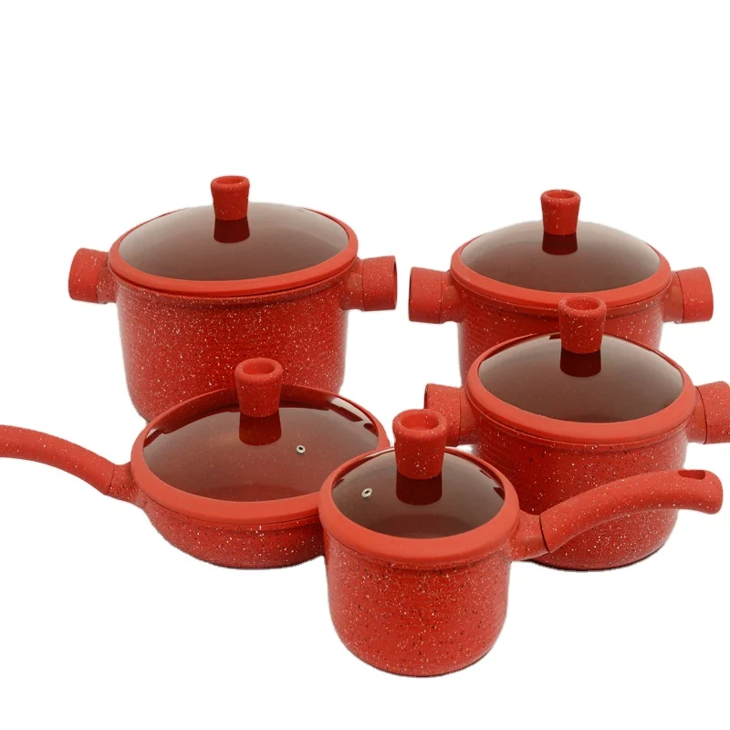 

2022 new style 10 pieces pot set hot sale, Customized color