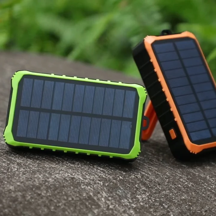 

Top Selling OEM Rechargeable Batteries Power Bank Portable Charger Waterproof Dynamo Hand Crank Solar Power Bank, Black+green