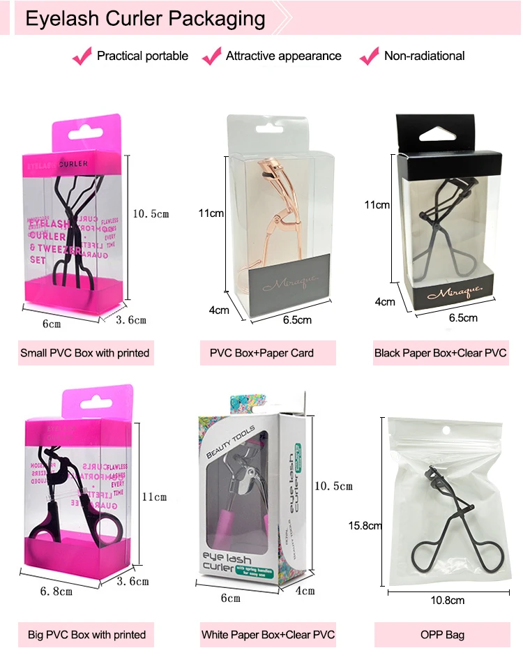 Muting Makeup Tools Vendor Wholesale Custom Logo Rose Gold Mini Eye Lash Lift Curler Private Label Eyelash Curler With Packaging