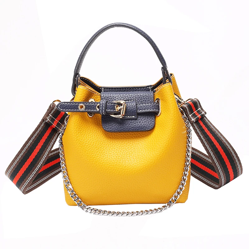 

Women Yellow Handbag Leather Shoulder Bags for Women 2019 Large Capacity Cross body Bag High Quality Tote bolso para mujer, As photo