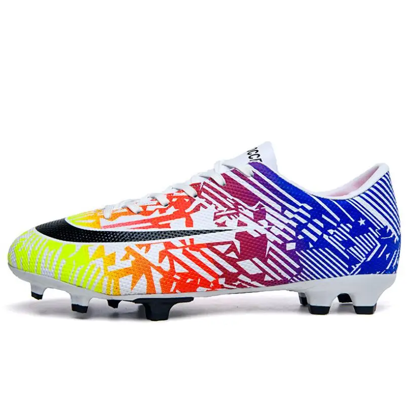 

New low cut Ronaldo all-match colorful adult game training football shoes