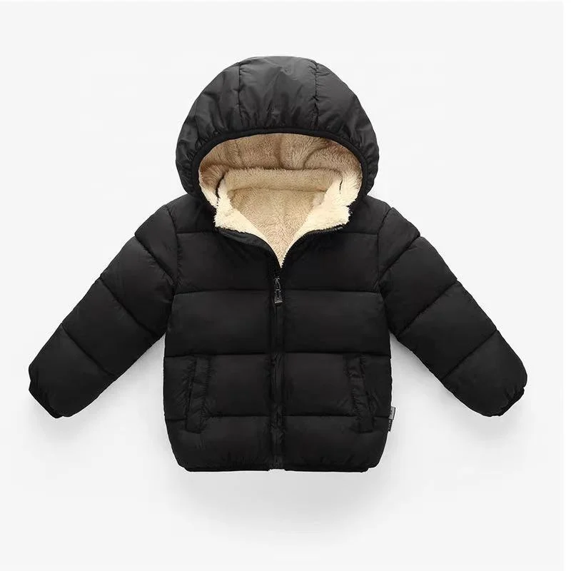 

Toddler Baby Hooded Down Jacket Boys Girls Kids Thicken Winter Coat Outwear 1-7T Toddler Jacket