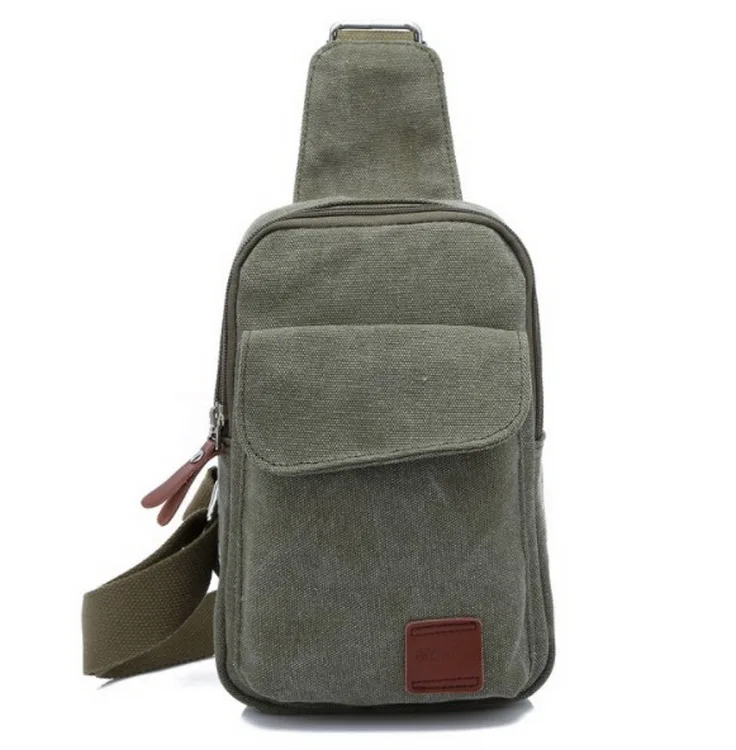 

2021 new high quality cross body canvas bag sling shoulder crossbody chest bag for men hiking fitness, Vintage colors