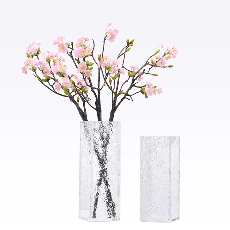 
Professional custom transparent rectangular acrylic vase upscale hotel home acrylic vase  (62433801703)