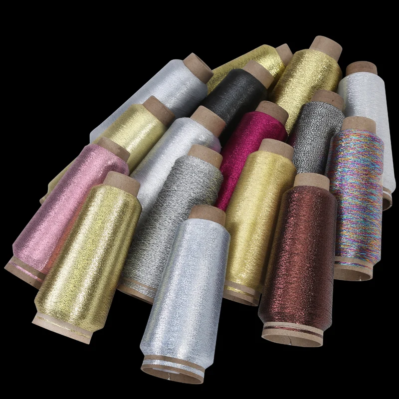 
Dyed MH MX MS Metallic Yarn for weaving socks fashion cloth Embroidery Shoe Vamp Yarn Metallic Dyed 