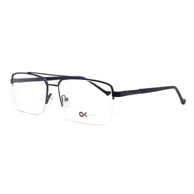 

92145 Classic Half Rimless Women Glasses Optical Frame