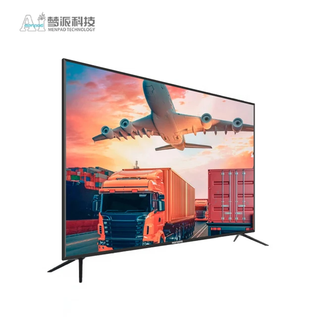 

china wholesale price android 9.0 large screen tempered glass 4k UHD 75inches brand new led smart tv