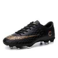 

Outdoor Men Boys Soccer Shoes Football Boots High Ankle Kids Cleats Training Sport Sneakers