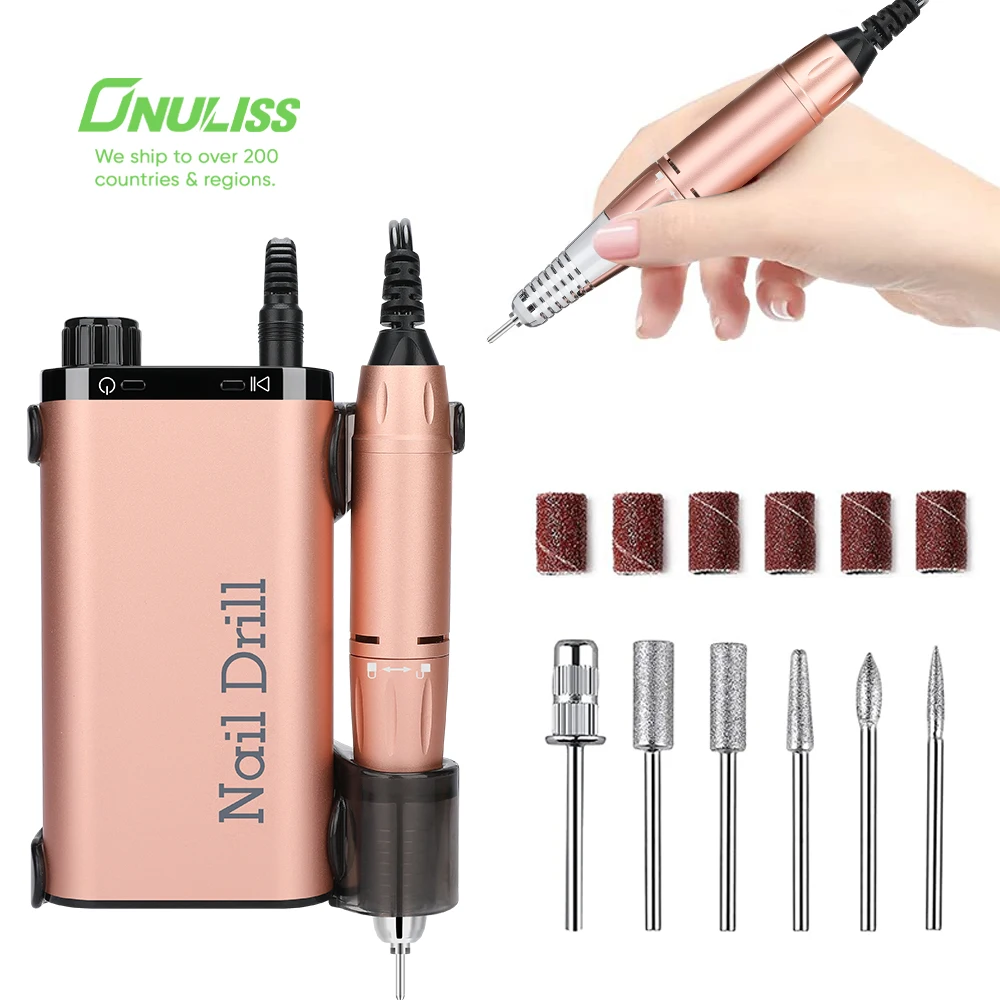 

Professional Finger Toe Nail Care Electric Nail Drill Machine Manicure Pedicure Kit Nail Art File Drill with Sanding Bands