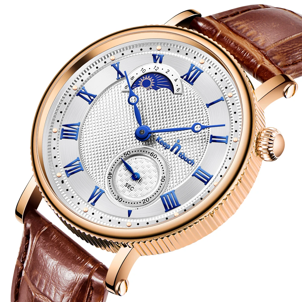 

Factory Wholesale Mens Luxury Quartz Watches Custom Brand Leather Wristwatches