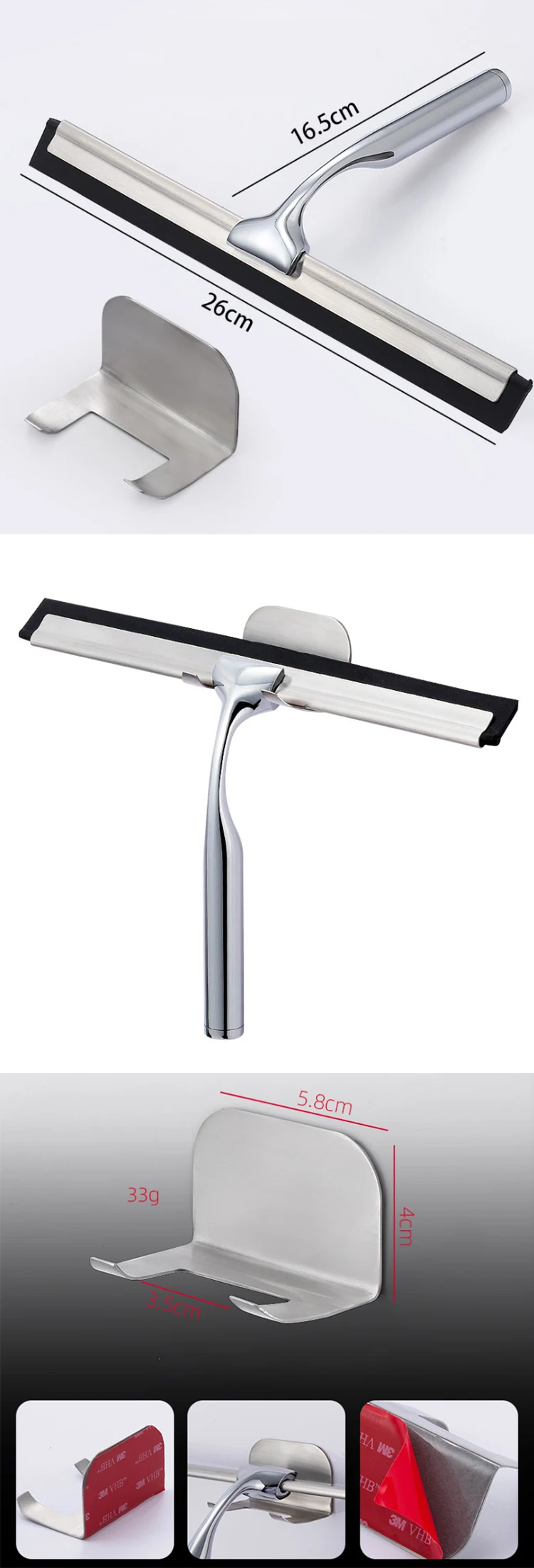 Amazon hot selling metal cleaning Squeegee glass window cleaner/window washer