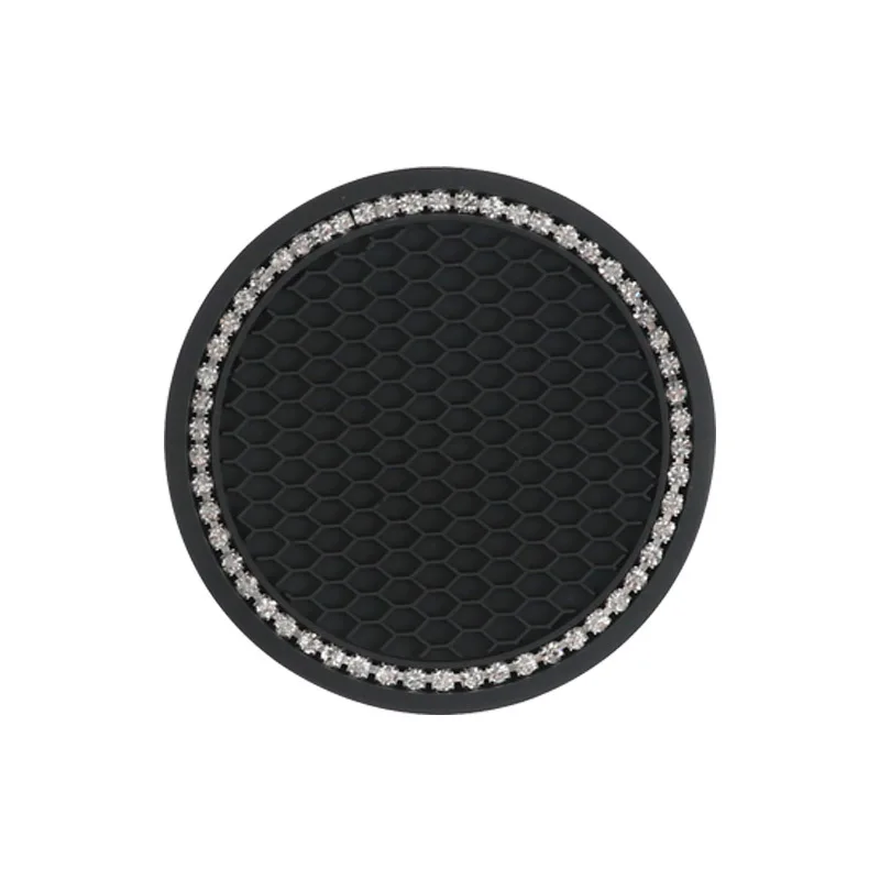 

Anti-Slip Insert Coaster Bling Rhinestone Pads For Car Auto Cup Holder