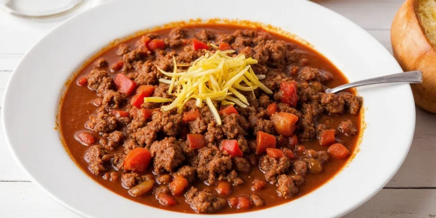 Star anise added to simmering chili