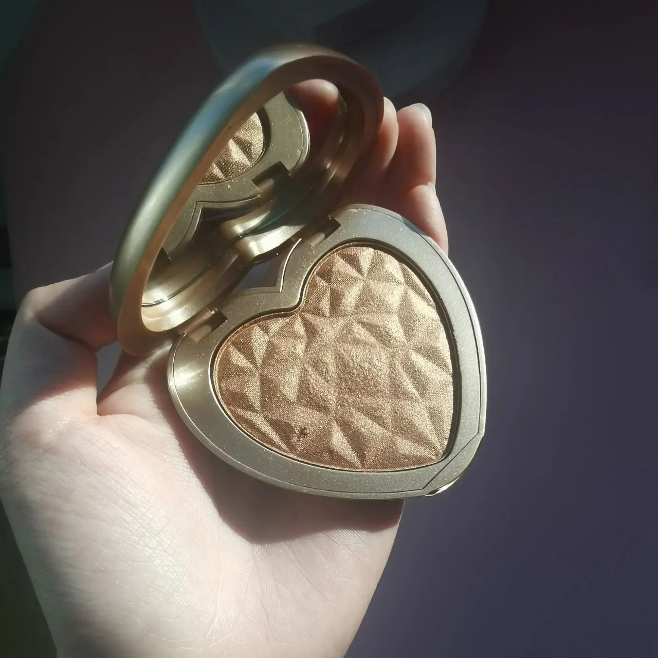 

Private Label Organic Beauty Product Heart Sharp Package Rose Gold Brightening High Quality Highlighter