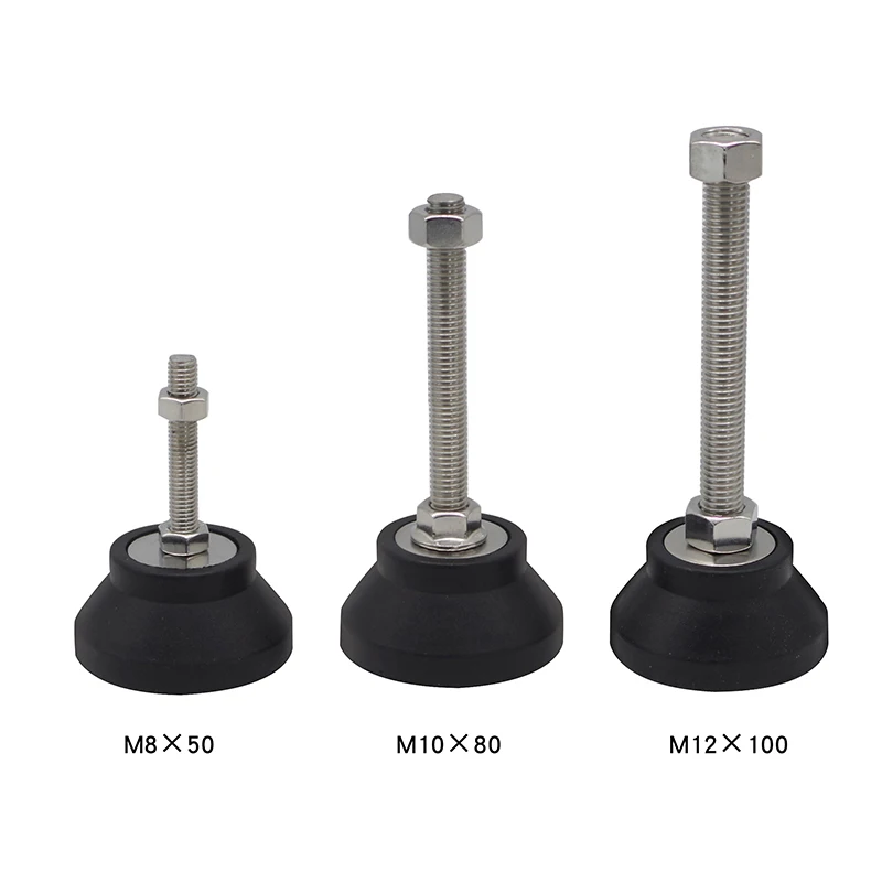 China Manufacturer Customized  7825 60F-M8*50/80/100 Foot Mount for Washing Machine Feet for Aluminum Profile M6 M8 M10 M12 M16