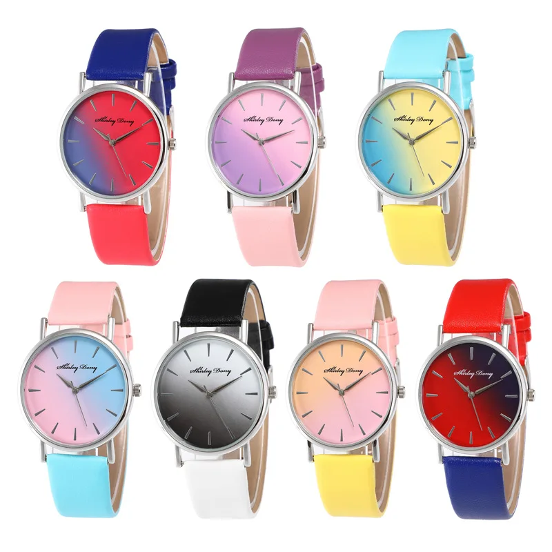 

fashion fresh belt watch lady watch candy color changing color student watches LLW077