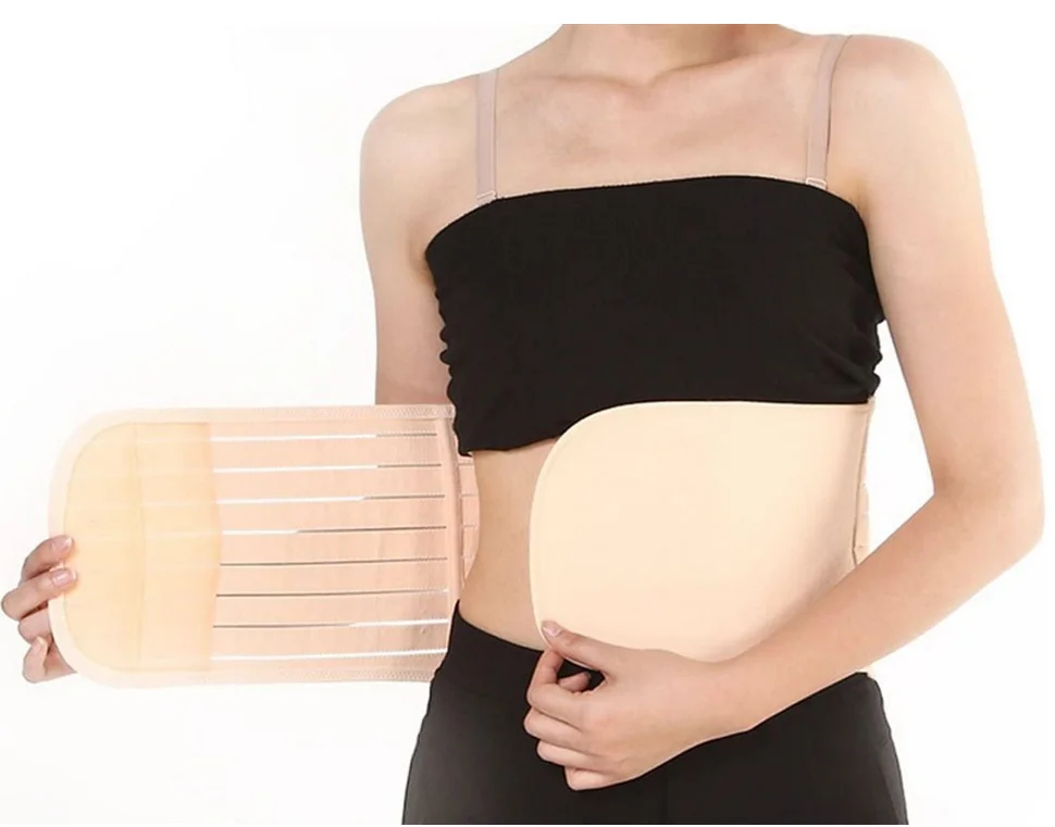 

High Quality Maternity Belt Breathable Abdominal Binder, Apricot/skin