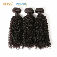 

Bliss Emerald Virgin Indian 3IN1 3 Bundle Baby Deep Curly Weave Cuticle Aligned Human Hair with Closure and Frontal