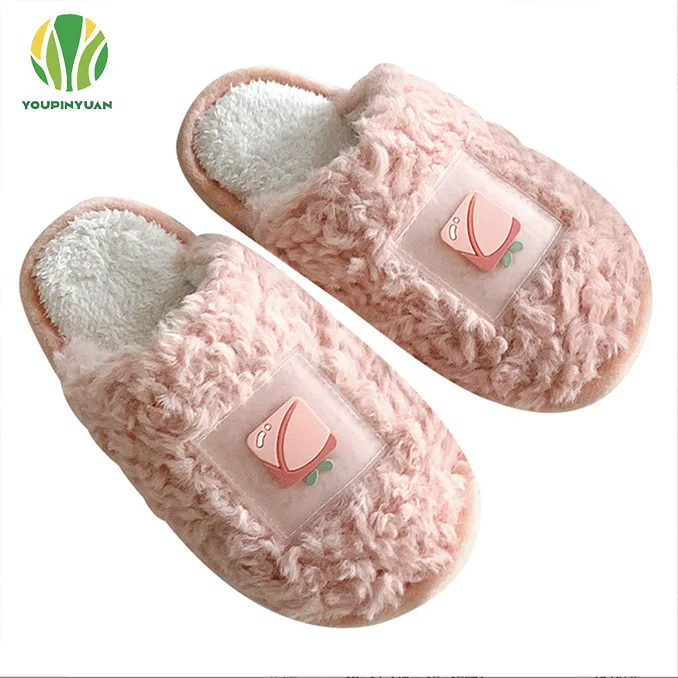 

Winter cotton women's home warm men's indoor home couple slippers in autumn and winter