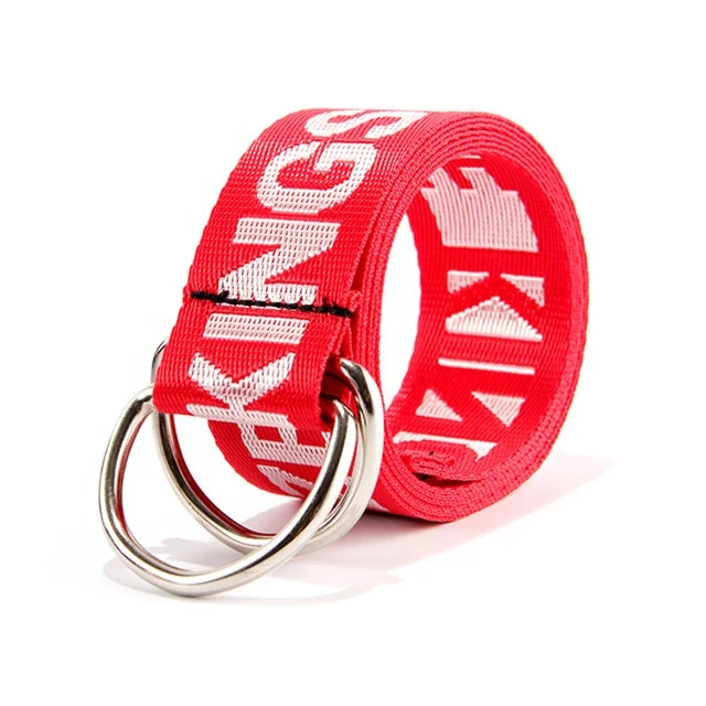 

2020 New Style Students Custom Colorful Double Ring Fabric Belt