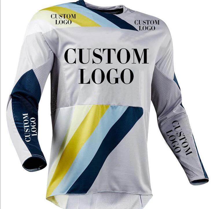 

High quality custom logo long sleeve motorcycle motocross t shirts for men