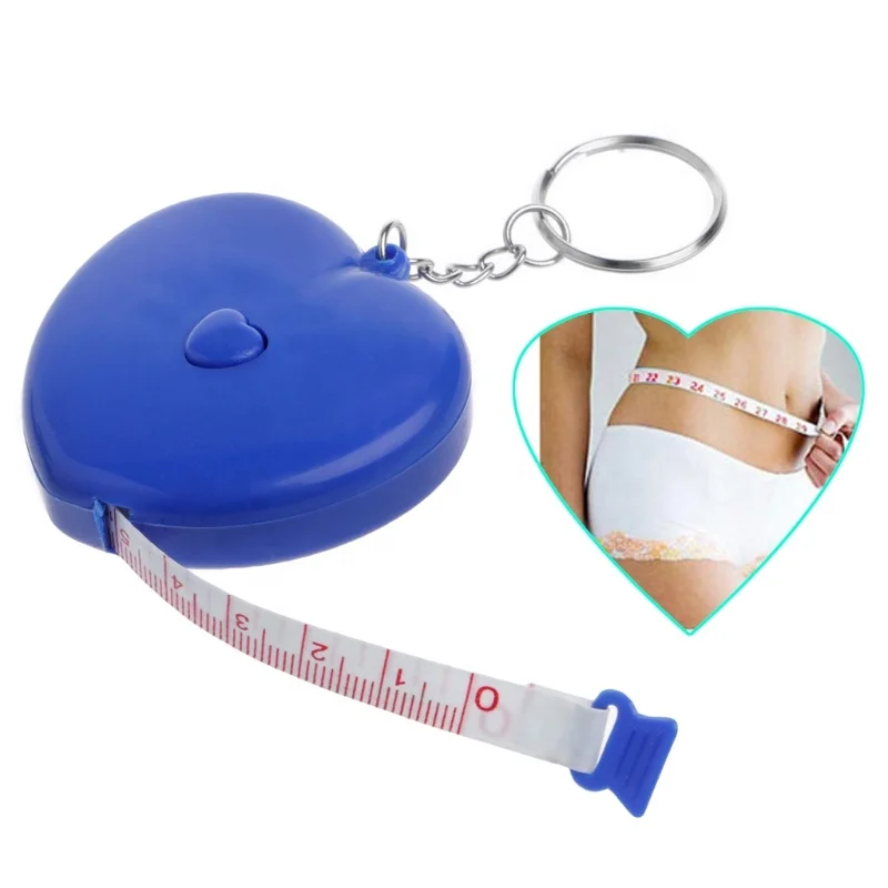 

RTS 150cm/60inch 3colors Heart Shaped Soft Tailor Measuring Retractable Cloth Tailors Tape Measure Tape Measure