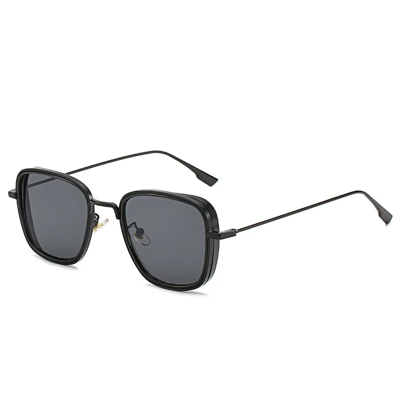 

2021 Wholesale Vintage Fashion Thick Side Sunglass Men And Women Punk Sunglasses, 6 colors