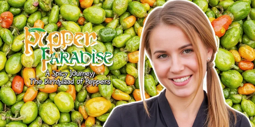 Map showing the origin of peppers in South and Central America