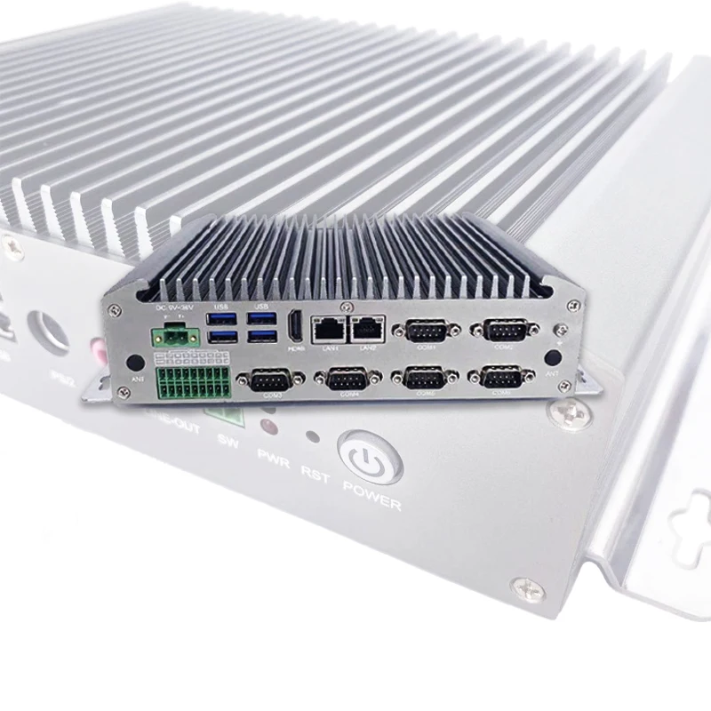 

New model Embedded core i7 portable 4 COM fanless mini computer 2PCI slot industrial mini box PC barebone system 4G 8G RAM