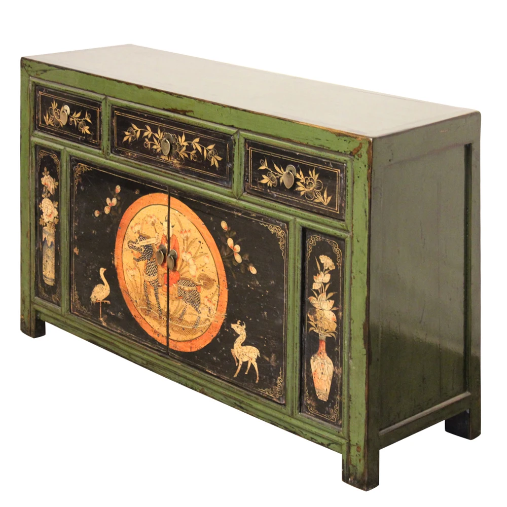 
antiken schrank aus massivholz industrial wooden desk vintage tv table for living room bar cabinet home storage cabinet 