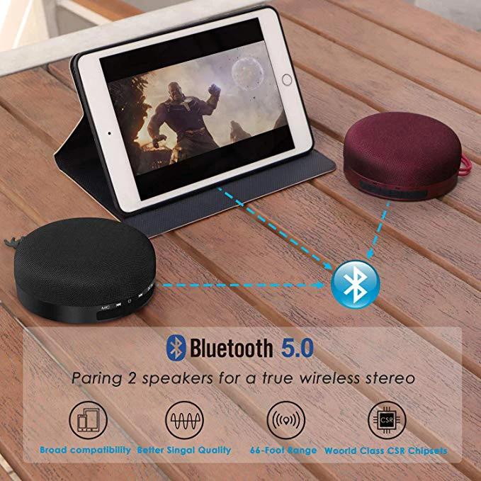 Best seller Gift promotion Logo OEM Mini home portable hand free table hifi 6W waterproof Wireless Speaker - ANKUX.COM