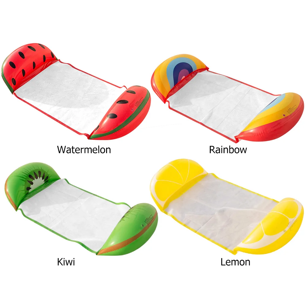 

Comfortable Fruit Shape Swimming Fun Floating Raft Inflatable Water Hammock Pool Float Mattress Toy for Adults and Kids, Optional