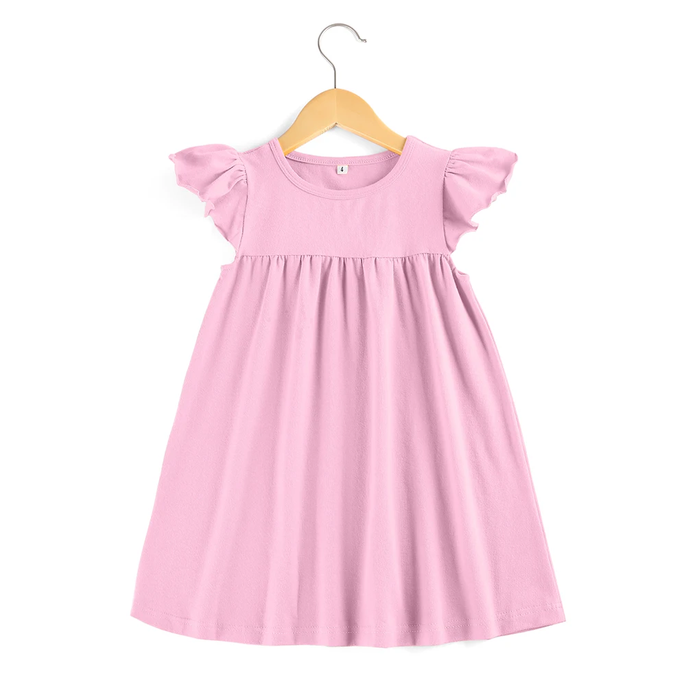 

2020 Kids dress cotton boutique children girls party dress pearl tunic Summer kids baby girl dresses in stock, All colors on the color chart are available