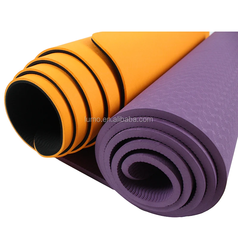 180*63 180*81cm Custom Logo Tpe Yoga Mat Factory,Bulk Wholesale Double Layer Fitness Exercise
