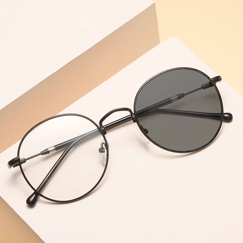 

Retro Round Frame Anti Blue Light Photochromic Glasses Computer Eye Wear Blue Light Glasses Wholesale Kacamata Photocromic