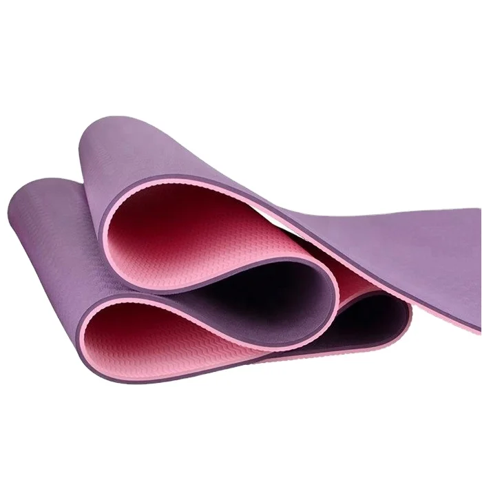 

2021 New design unique Eco-friendly No Smell TPE Yoga Mat pvc free 4mm