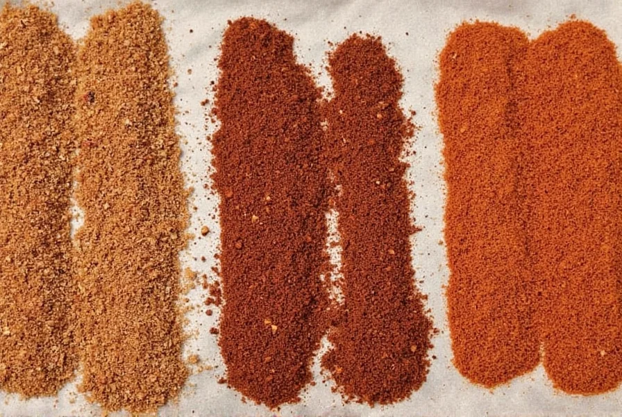 Texas rub basics with spices laid out