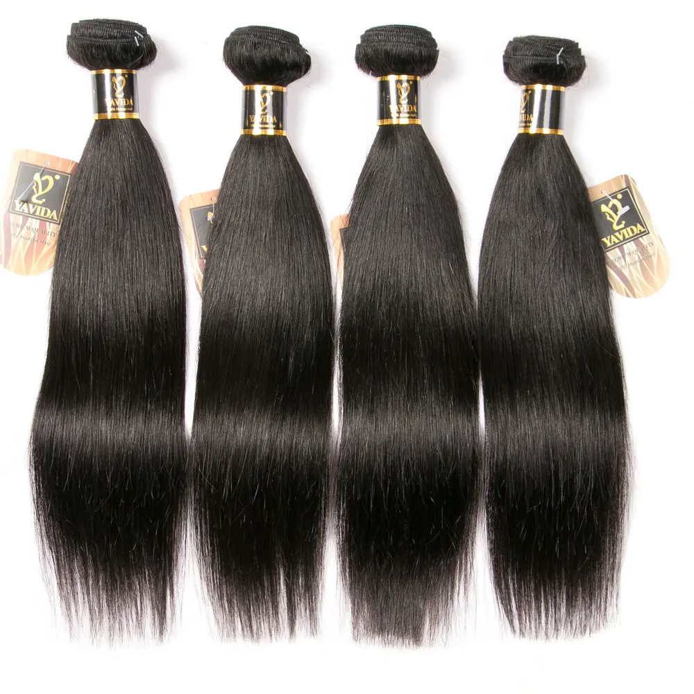 

fast shipping wholesale straight human hair bundle hairextension 4 pieces/set