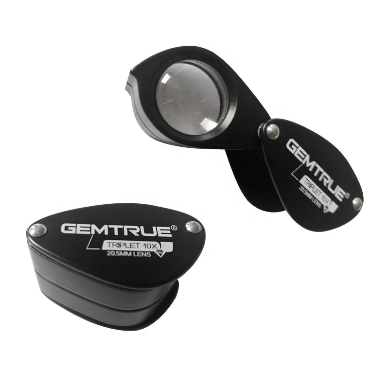 

Portable Jewelers Magnifiers Gold Eye Loupe Jewelry Magnifying Glass Loupes For Lasercut In Diamonds, Black