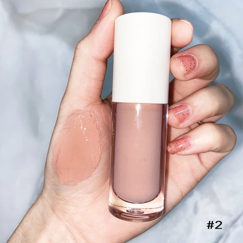 

Fast delivery cute 27 colors big brush lipgloss nude customize lip gloss