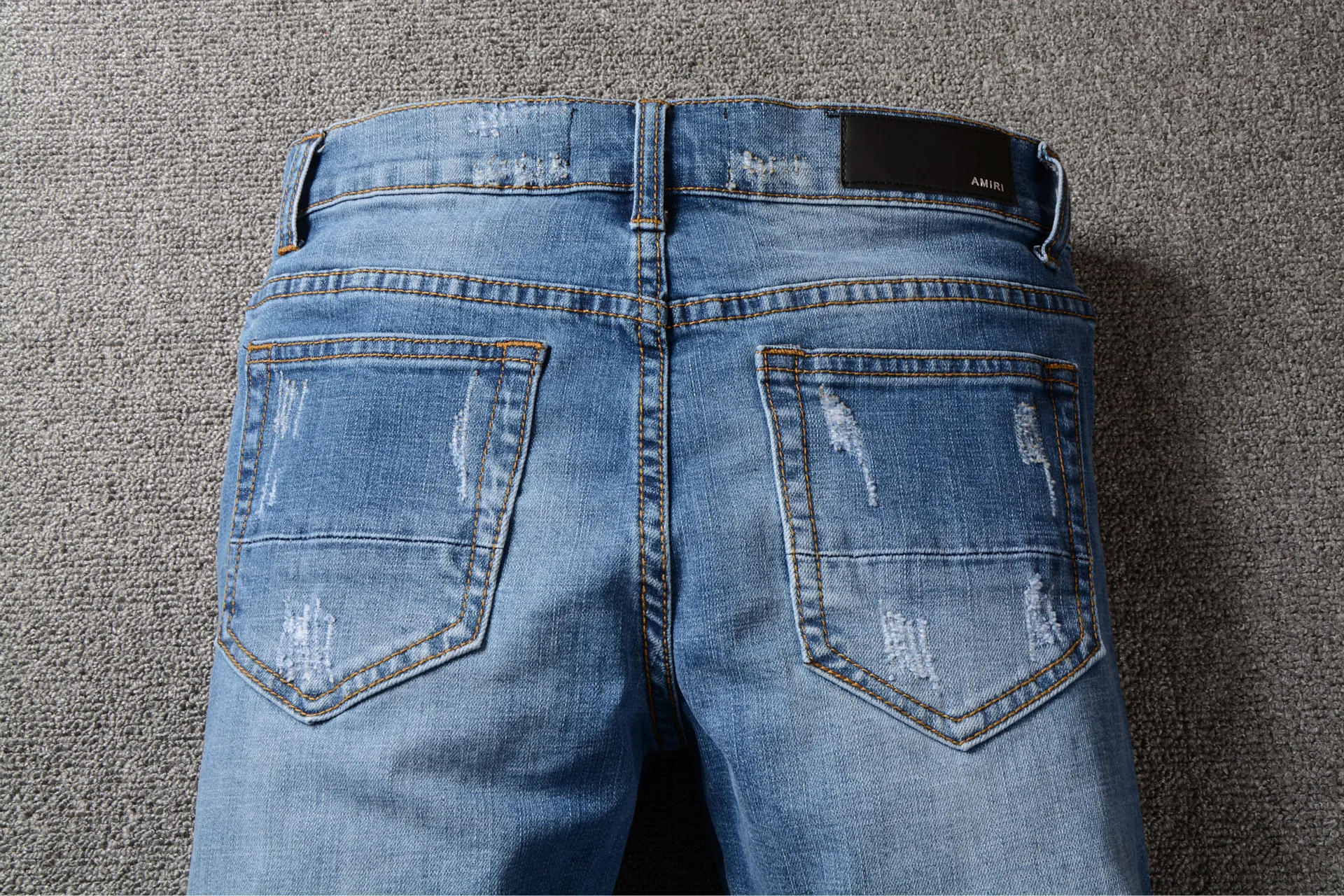 Hot Amari Men Boy New Style Man Jeans Denim Pants Rip Used Denim Hip ...