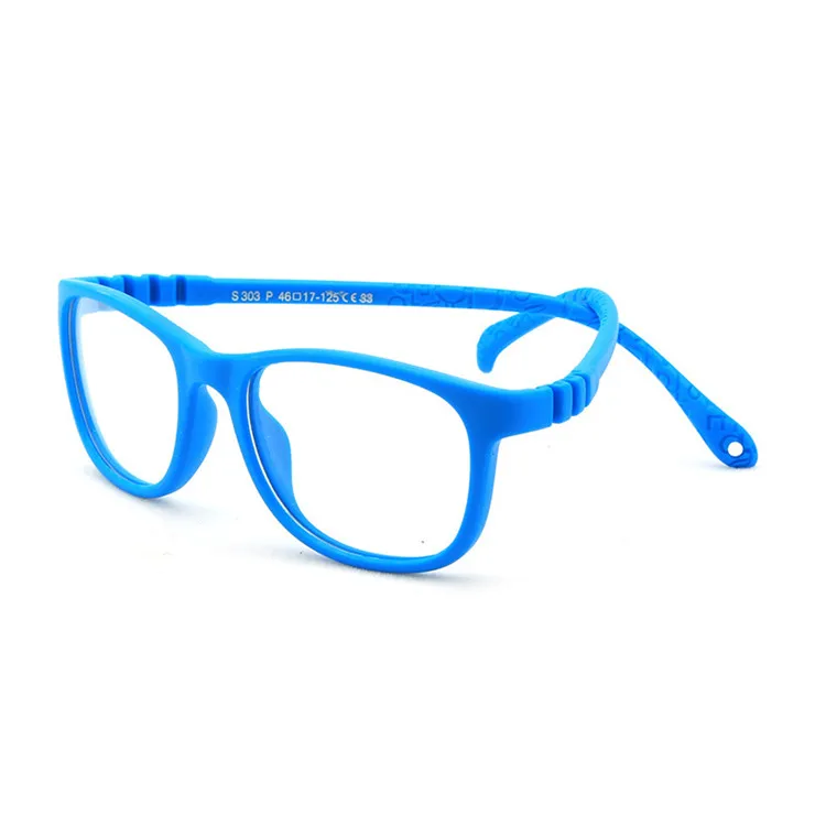 

Children's optical frame silicone glasses fashion kids outdoor sports glasses reading glasses frame with rope, Mix color or custom colors